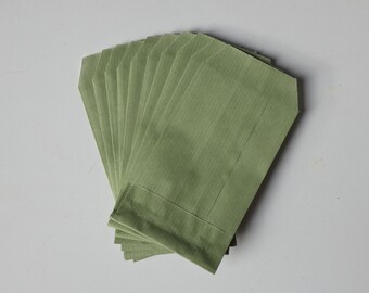 15 bolsas de regalo verde lima de 7x12 cm, papel kraft blanco verjurado, papel kraft verde, bolsa de regalo, envoltorio de regalo, bolsa de papel kraft verde