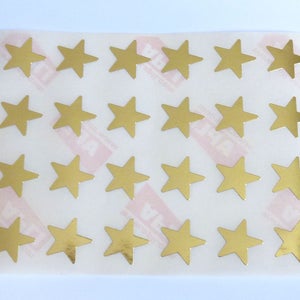 24 GOLDENE STICKER STERNE Sternaufkleber Goldstern selbstklebender Stern 2 cm Deko Party Menü Goldener Stern Weihnachtsstern
