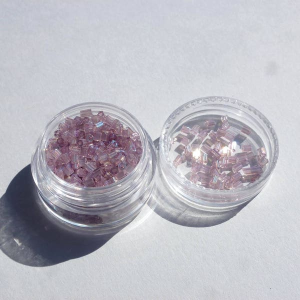 PERLES ROCAILLE MIYUKI verre mauve perle de rocaille violet rocaille mauve fabrication bracelet fabrication bijou petites perle verre