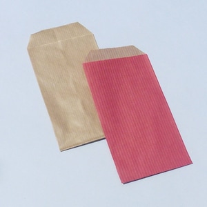 20 BUSTE REGALO 7X 12 cm ROSSO kraft kraft naturale 7x12 cm facile imballaggio, busta kraft rossa, sacchetto di carta kraft rosso sacchetto rosso