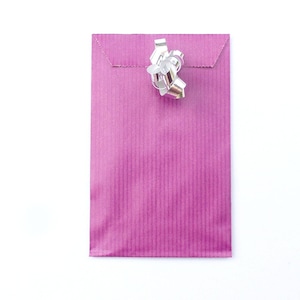 15 BUSTE REGALO CARTA KRAFT ROSA PEONIA TINTA UNITA 7X12 cm MADE IN FRANCE confezione regalo sacchetto di carta rosa confezione di carta chicdepanne