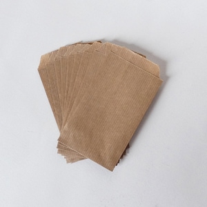 15 BUSTE REGALO 7X12 cm Carta KRAFT naturale tinta unita prodotta in Francia confezione regalo stile chic bustina di semi Chicdepanne stile ecologico