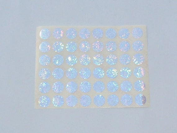 48 PASTILLES 1,5 cm HOLOGRAMME, pastilles autocollantes,pastille