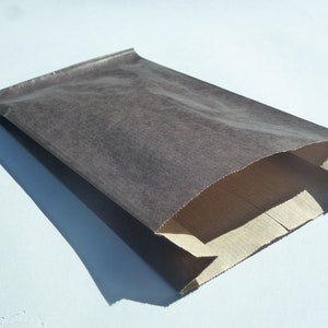 10 POCHETTES CADEAU 12x20 kraft MARRON foncé,sachet kraft soufflet,pochette kraft 12 cm,emballage personnalisable,sachet kraft,sachet papier