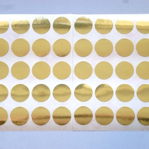 48 PASTILLES 1,5 cm goud ZELFKLEVENDE PASTILLES gouden pastille gouden pastille cadeauverpakking decoratie menu feestaankondiging cadeauverpakking