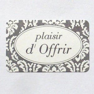 50 ETICHETTE IL PIACERE DI OFFRIRE adesivi autoadesivi etichette regalo chic fornitura confezione regalo piacere di offrire piacere di offrire etichetta