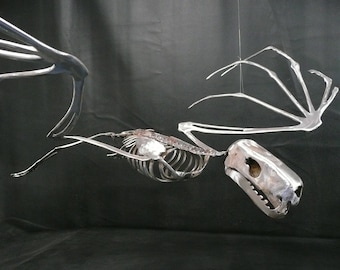 Metal Bat Skeleton in flight