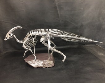 Handmade welded Parasaurolophus Skeleton sculpture (2nd Edition)