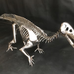 Handmade welded Iguanodon Skeleton Sculpture