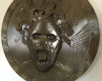 Handmade Metal Medusa wall Shield