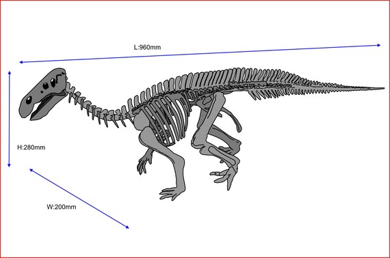 Handmade Welded Iguanodon Skeleton Sculpture - Etsy