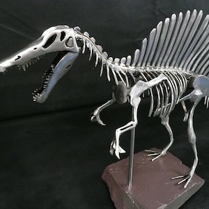 Handmade Metal Spinosaurus Skeleton sculpture