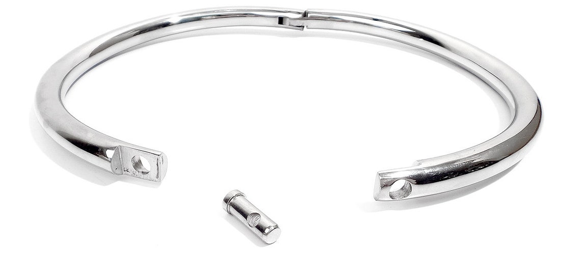 Stainless Steel Submissive Locking Slave Collar w/ Padlock Etsy