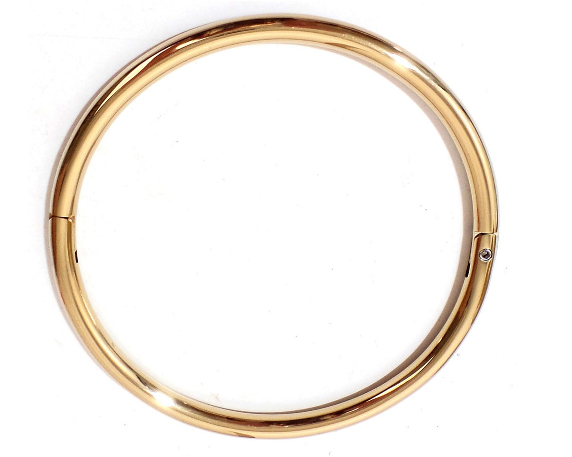 Gold Titanium Locking Eternity Collar | Etsy