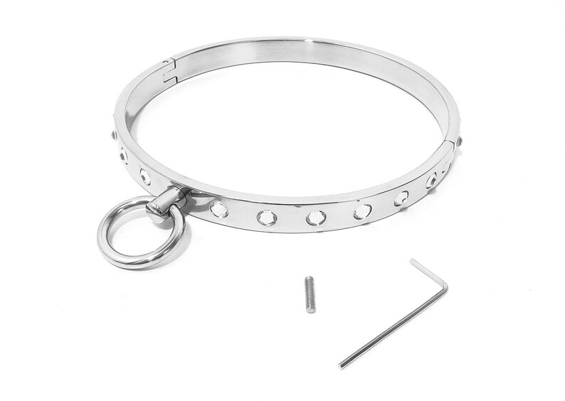 Day Eternity Collar Solid Hinged Locking Stainless Slave Etsy