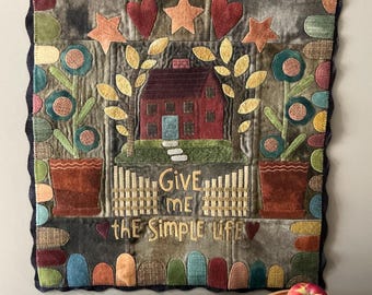 Digital Download! Give Me the Simple Life wool applique