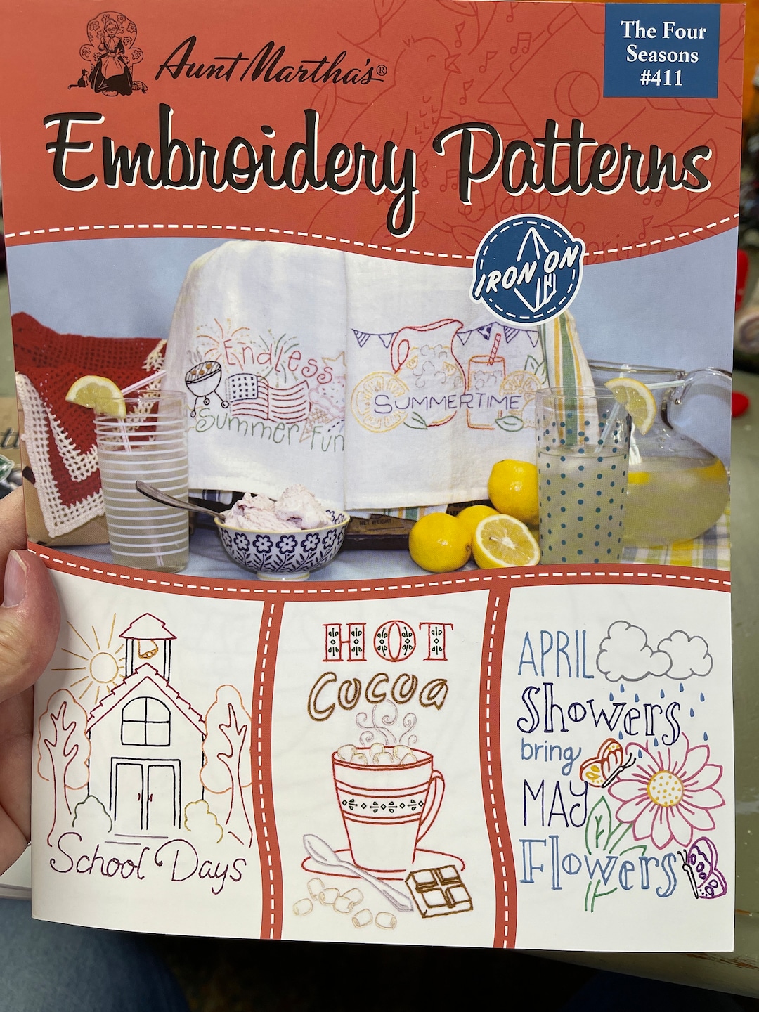 The Four Seasons Iron on Transfer Book by Aunt Marthas Embroidery Etsy