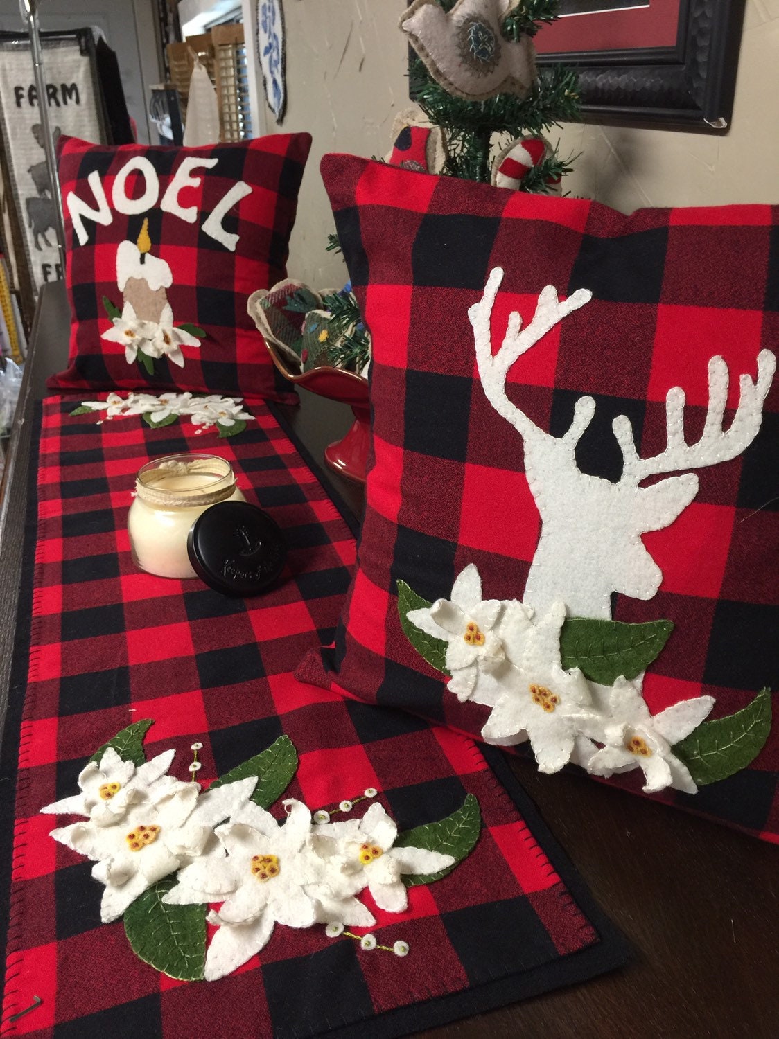 Acheter Décorations de voiture de noël, ornements festifs, bois de flanelle  et nez de renne, ensembles de décoration, fournitures