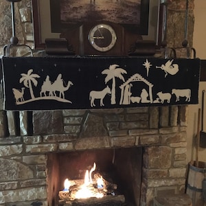 Pattern only! Silent Night wool Appliqué