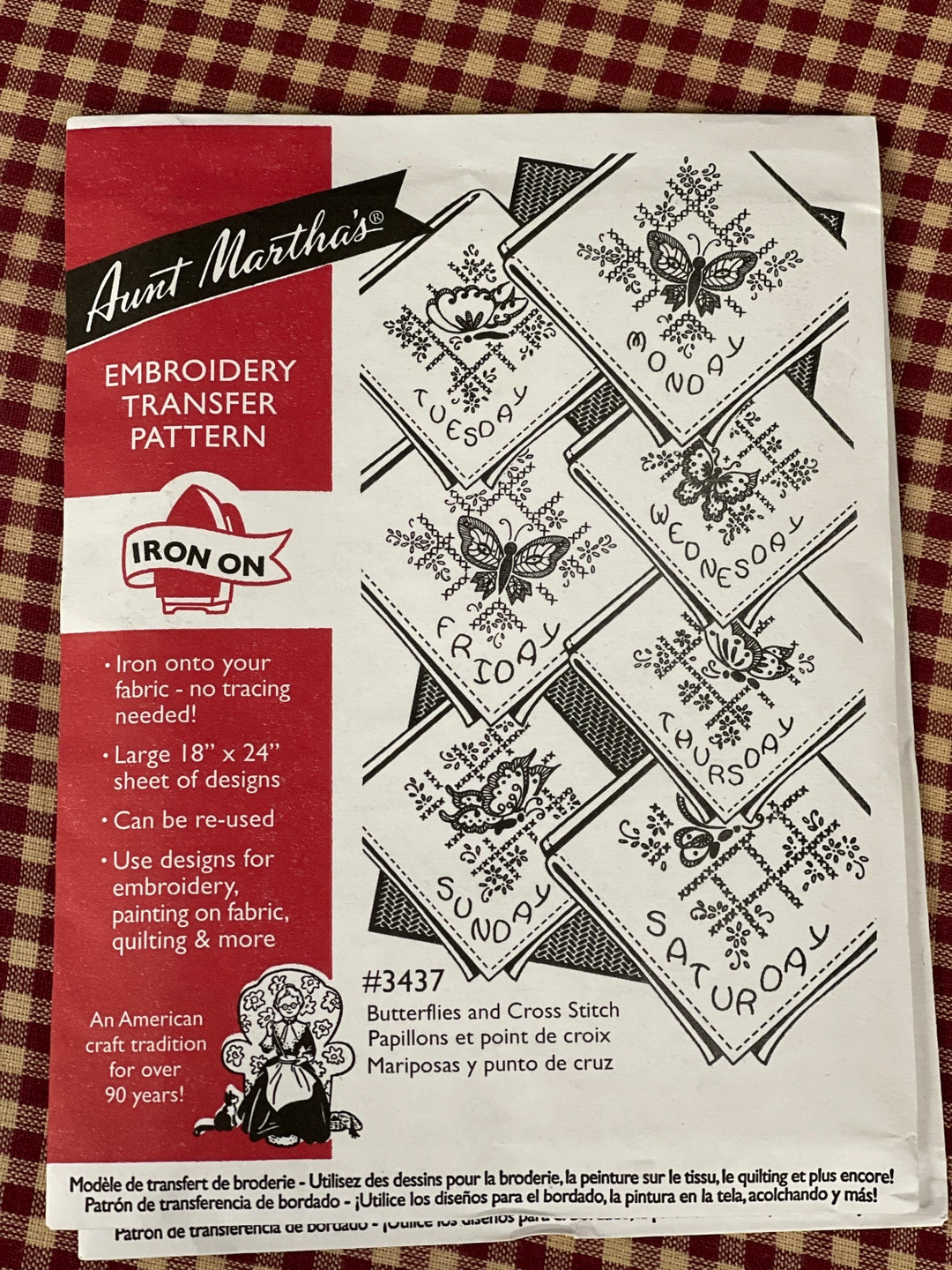 Aunt Marthas Embroidery Butterflies Cross Stitch Pattern Etsy