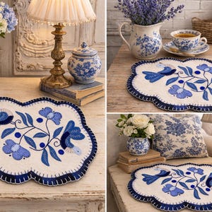 Descarga digital. Aplique de lana Bluebird Whimsy imagen 5