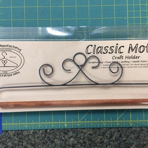 12” wire hanger for wool appliqué or quilt banners