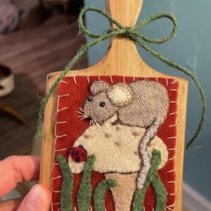 SALE Mousy Mushroom wool applique kit