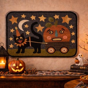Solo modello! Applicazione in lana per Halloween Hijinks