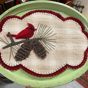 Digital pattern Remember Me Cardinal Mat