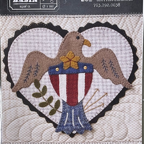 Home Sweet Home Thru the Year July wool appliqué kit