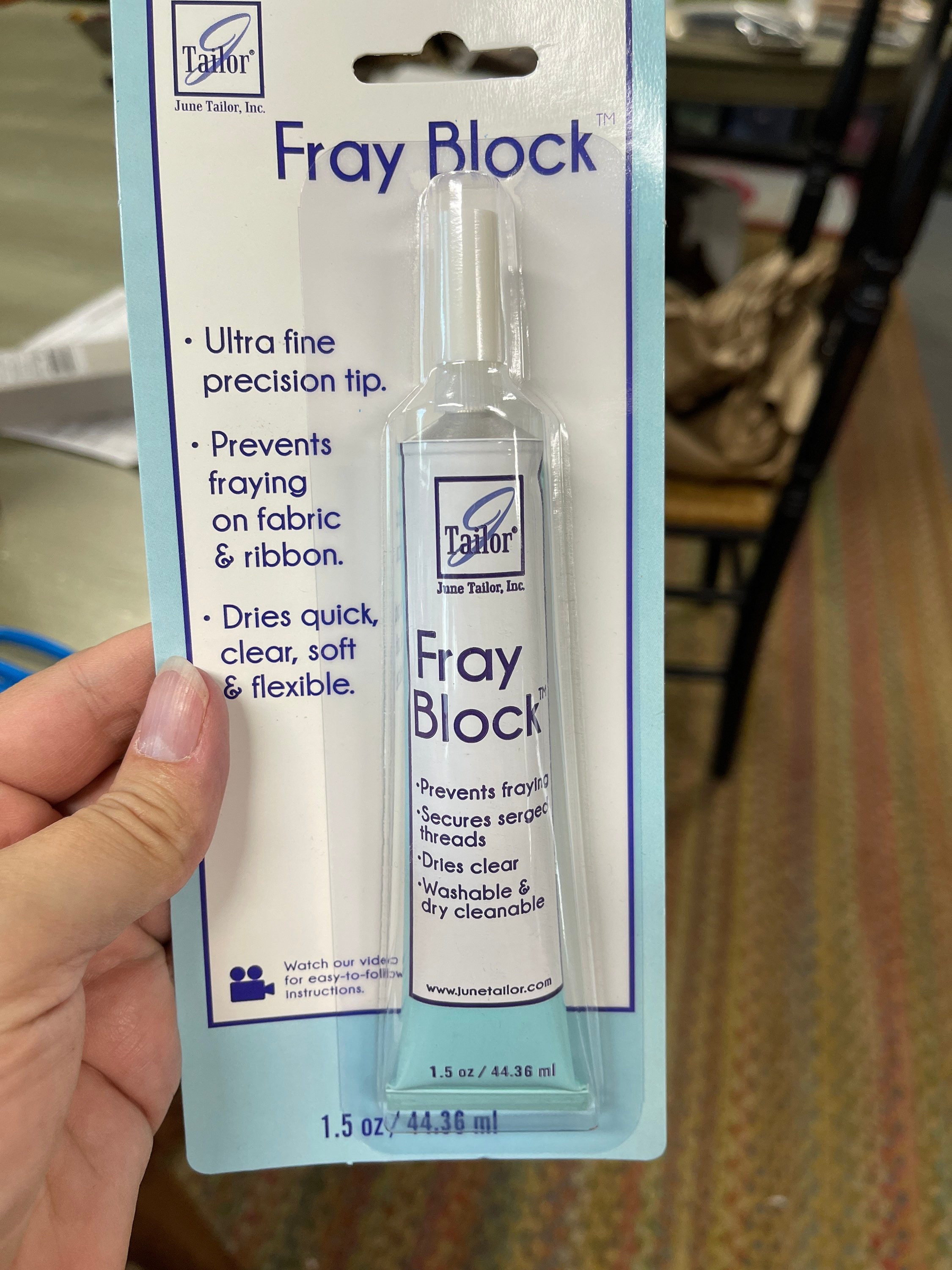 Fray Block Fabric Glue 