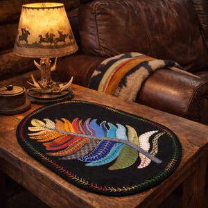 Digital pattern! Fancy Feather wool applique