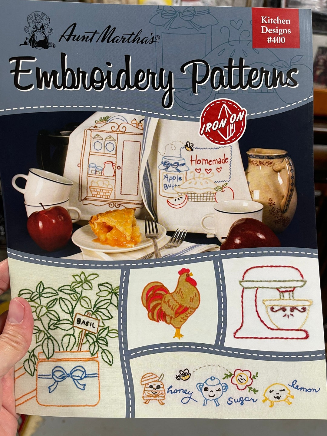 Kitchen Designs Iron on Transfer Book by Aunt Martha’s Embroidery - Etsy