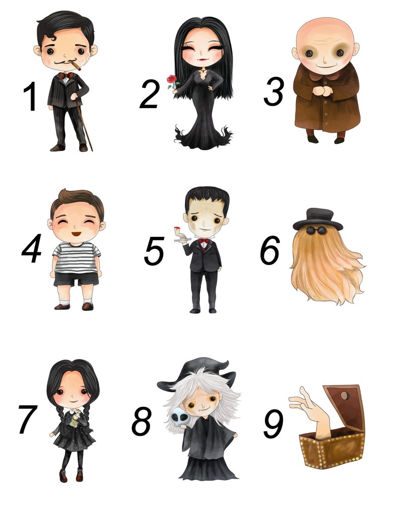 Addams Family Christmas Ornaments 