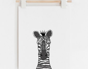 Zebra Art, Safari Nursery Print, Safari Animals Nursery, Safari Nursery Decor, Safari Animal Illustration, Nursery Wall Art,Nursery Prints