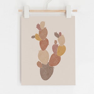 Cactus Art Print, Cactus Decor, Watercolor Cactus, Cactus Abstract Wall Print, Abstract Cactus Desert Print, Cacti Wall Art, Botanical Art