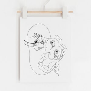 Loss of Twins Print, Angel Artwork, Loss of Baby, Infant Loss, Twin Loss Art, Twin Angels, Twin Heaven,Baby Heaven Art, Angel Infant Artwork