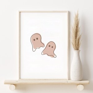 Ghost Print | Boho Halloween Decor | Nursery and Kid Artwork | PRINTABLE Digital Wall Art