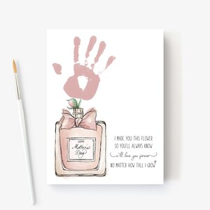 Artigianato per la festa della mamma / Arti e mestieri con impronte di mani, regalo fai-da-te per la mamma Attività Ricordo Biglietto d'auguri per la mamma Regalo da bambino a mamma Fatto a mano