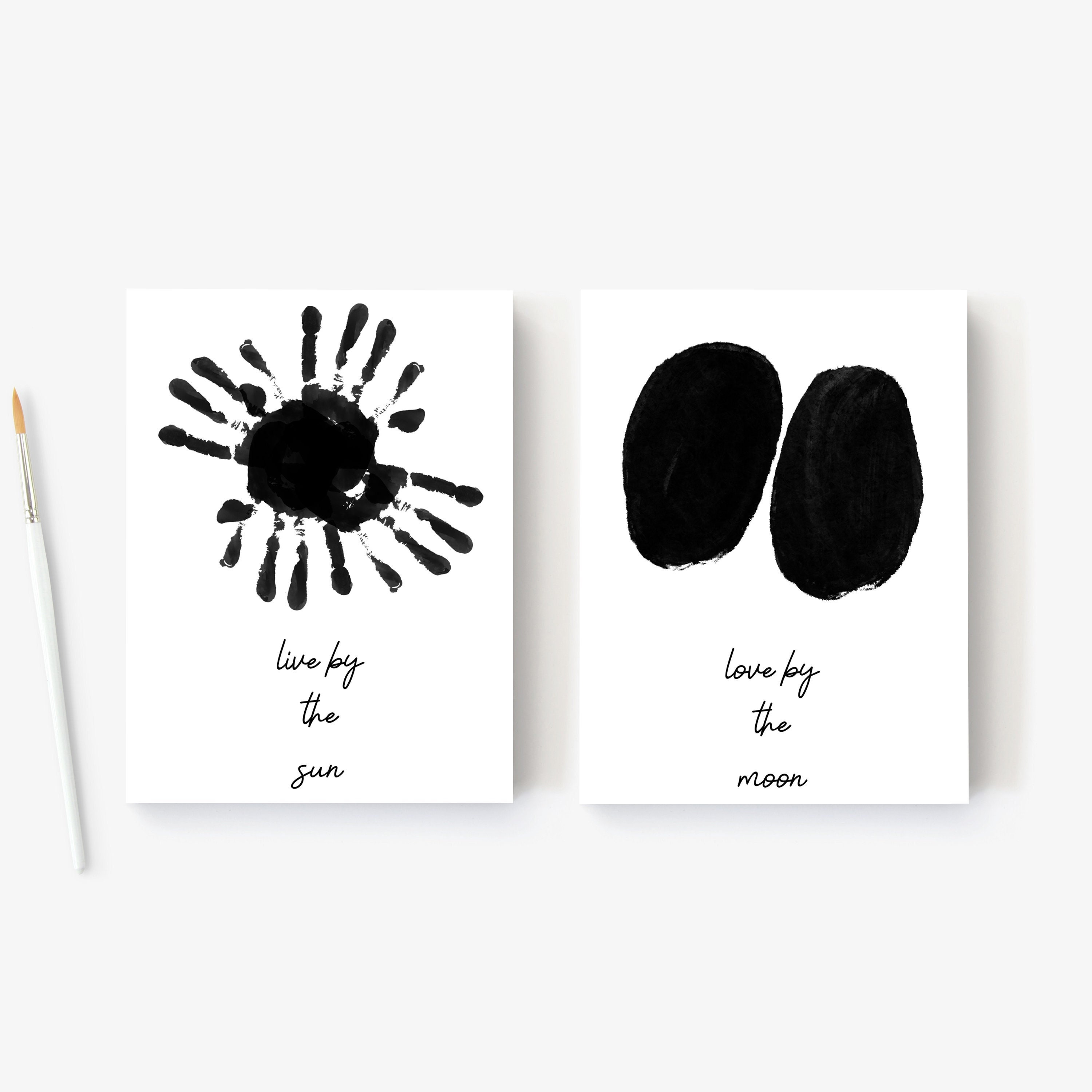 DIY Handprint Crafts | Kid Gift for Mom, Handprint Art, Mothers Day Printable Card Template, Newborn Activity, Baby Crafts, Crafts for Kids,
