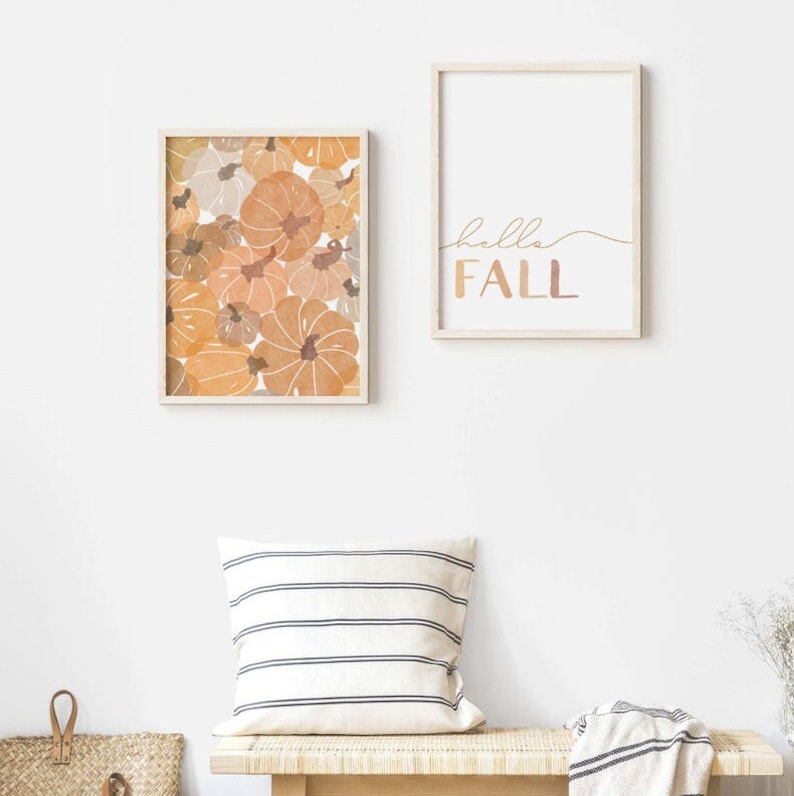 This whole gallery set of digital printable features artwork that ties into any home decor. The perfect digital prints for any fall/autumn season!