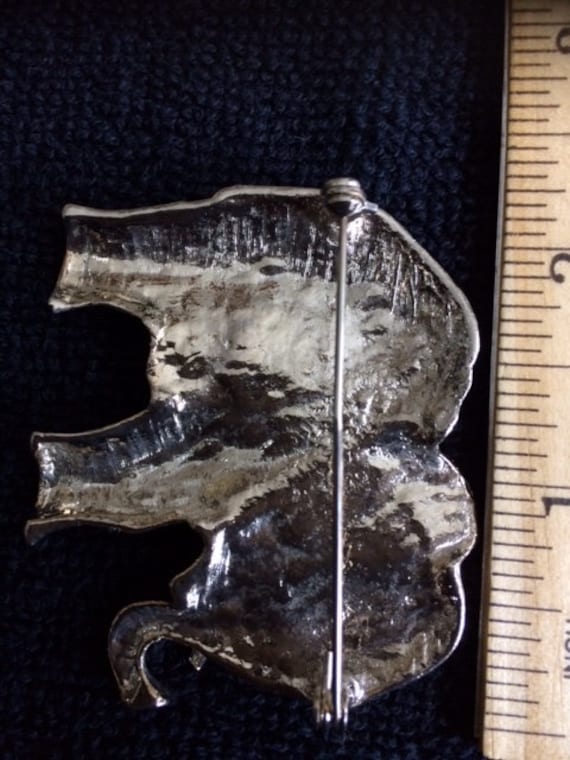 Vintage Elephant Pin (Silver Plated) - image 3