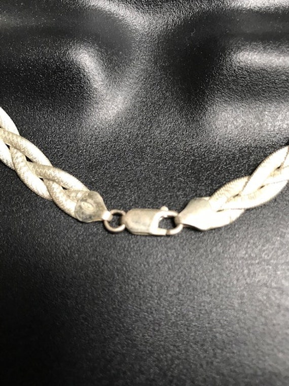 Braided /Woven HAN Sterling Necklace - image 3