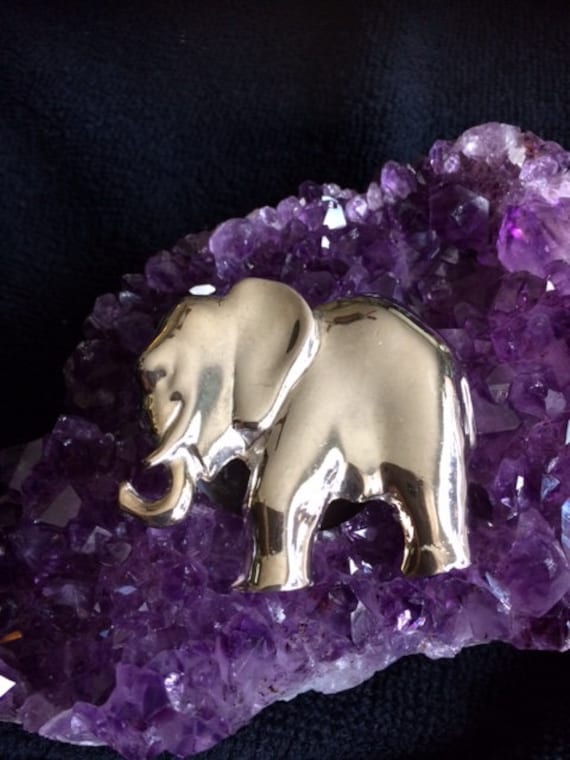Vintage Elephant Pin (Silver Plated) - image 1