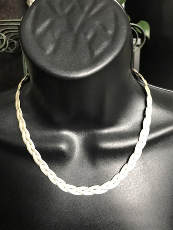 Braided /Woven HAN Sterling Necklace - image 1