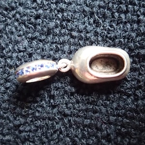 Vintage MA Sterling Baby Shoe Bracelet Charm