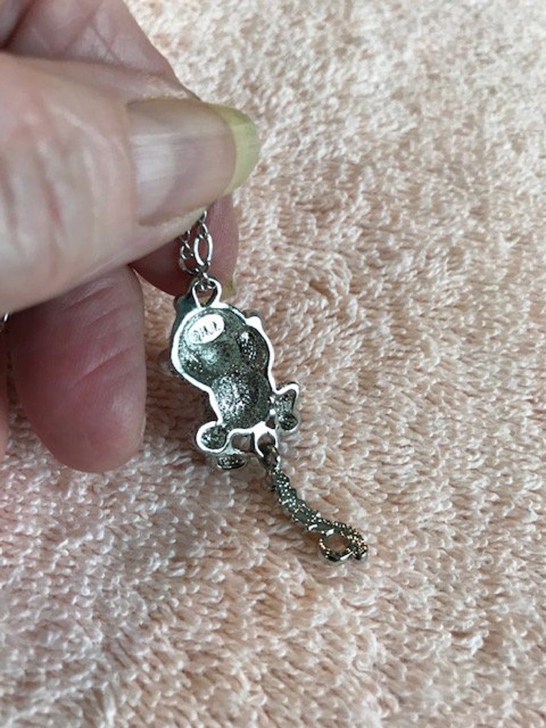 Rare Kenneth Jay Lane Crystal Monkey Necklace