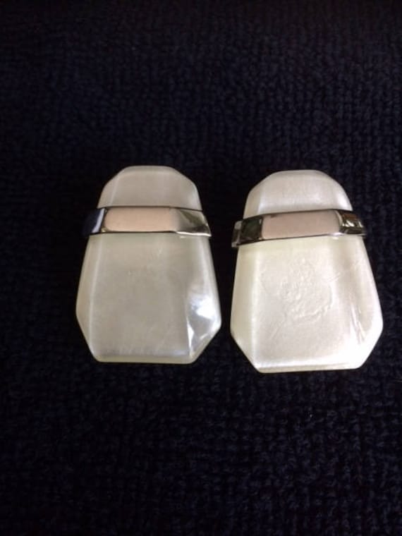 Trifari Kunio Matsumoto Lucite Earrings (Rare)