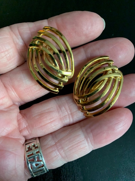 Napier Gold Earrings - image 1