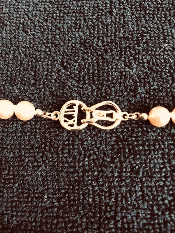 Vintage KJL Faux Pearl Necklace - image 5